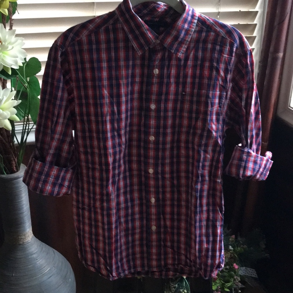 TOMMY HILFIGER long sleeves polo, XL (16-18)